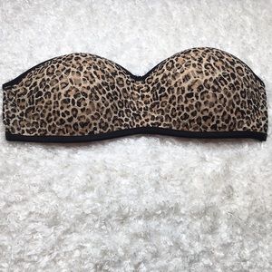 Pink Victoria’s Secret Leopard-Print Bandeau B-30